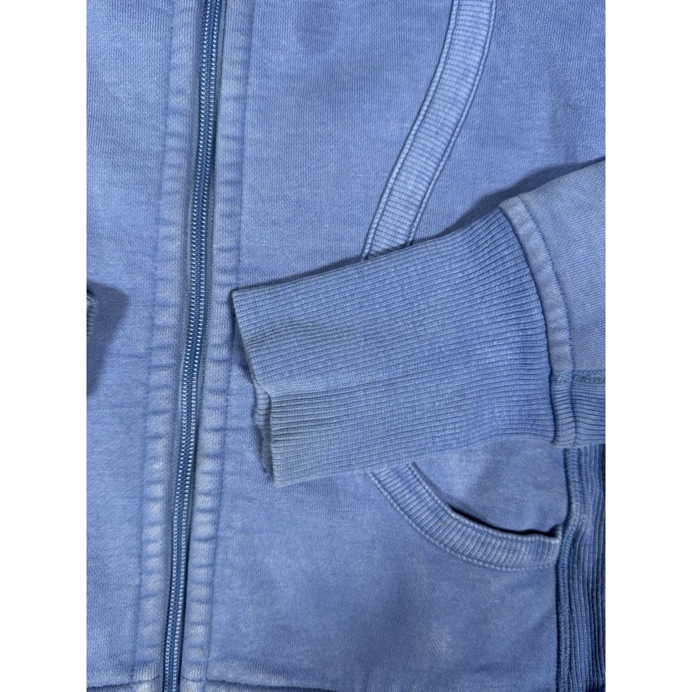 Vintage Lululemon Scuba Hoodie Womens‎ 6 Rocksteady Blue Cotton Fleece Full Zip - Picture 6 of 16